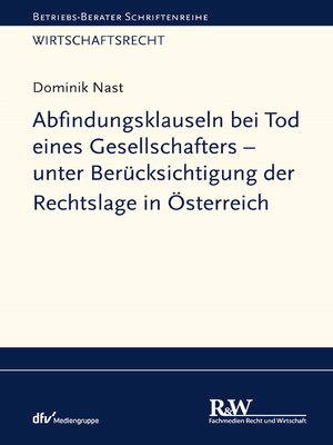 cover image of Abfindungsklauseln bei Tod eines Gesellschafters